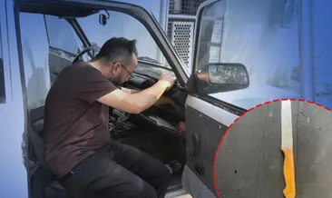 Isparta'da muhtarı tedirgin eden olay! Aracının elektrik kablolarını kestiler koltuğa bıçak bıraktılar! #isparta