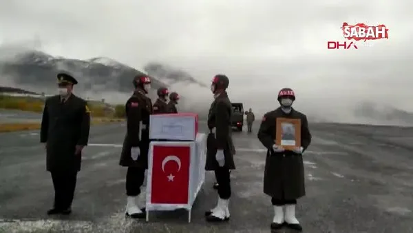 Şehit Uzman Çavuş Ahmet Tunç Hakkari'den askeri törenle memleketine uğurlandı | Video