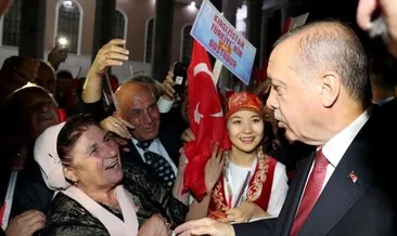 Bişkek sokaklarında Erdoğan’a sevgi seli...