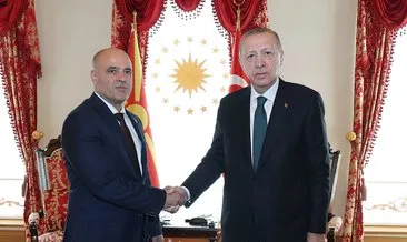 Son dakika: Başkan Erdoğan Kuzey Makedonya Başbakanı Kovacevski’yi kabul etti
