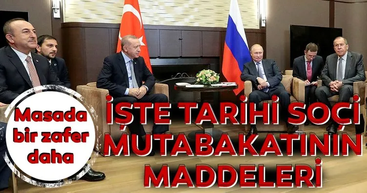 Son Dakika Haberi: Tarihi Soçi mutabakatının maddeleri belli oldu! İşte merak edilen o maddeler...