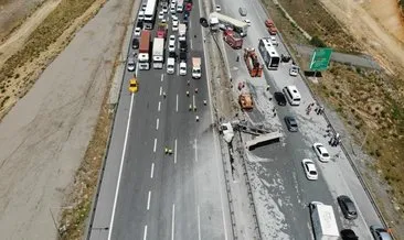 Pendik’te feci kaza! Çimento yüklü kamyon tırla çarpıştı: 3 yaralı