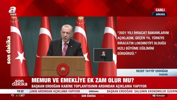 Yılın ilk Kabine toplantısının ardından Başkan Erdoğan ulusa seslendi | Memur ve emekli maaşlarıyla ilgili flaş açıklama
