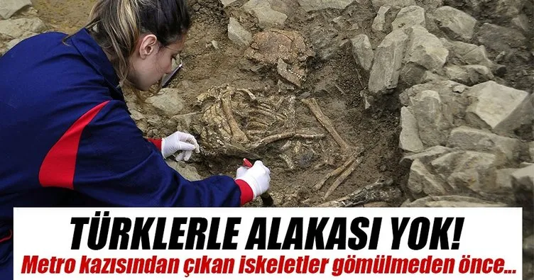 Ortaya çıkan kalıntıların Türklerle alakası yok