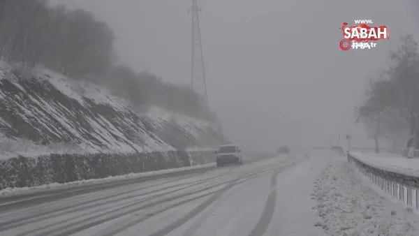 Kırklareli’nin yüksek kesimlerinde kar yağışı ve sis etkili oluyor | Video