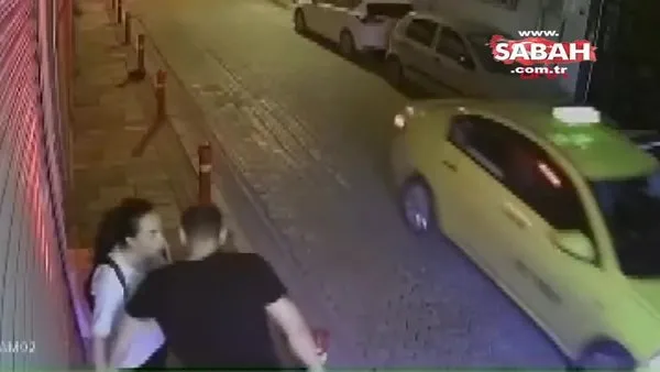 İzmir'de kadına darp saniye saniye güvenlik kamerasında | Video