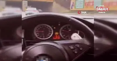 İstanbul’da lüks aracıyla drift atarak dehşet saçan trafik magandası kamerada! Ceza yağdı... | Video
