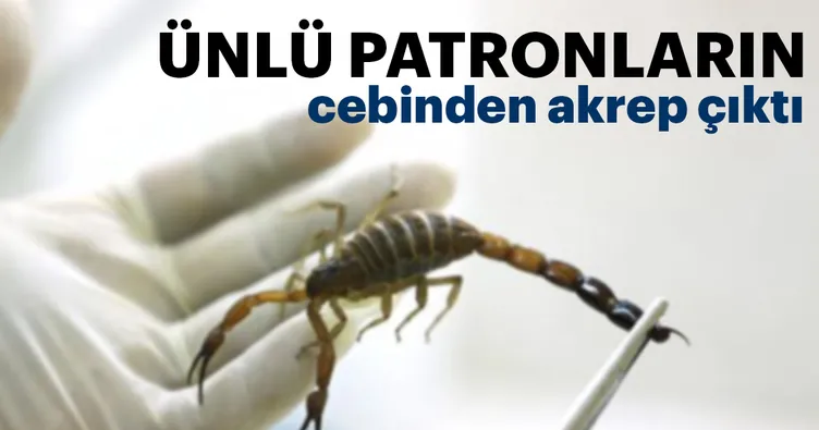 Ünlü patronların cebinden akrep çıktı