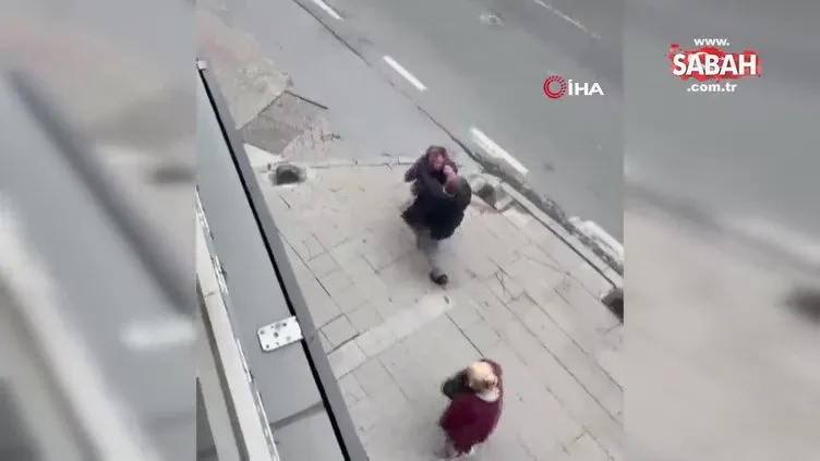 Küçükçekmece’de sokak ortasında kavga kamerada | Video