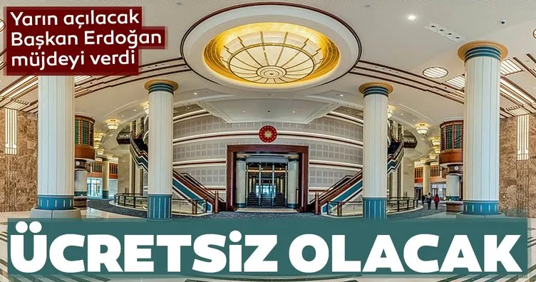 Cumhurbaşkanlığı Millet Kütüphanesi Başkan Erdoğan ve Özbekistan Cumhurbaşkanı Mirzoyev’in katıldığı törenle açılacak