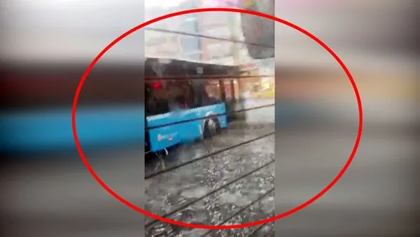 İstanbul'da dolu yağışından korkutan son dakika görüntüleri | Video