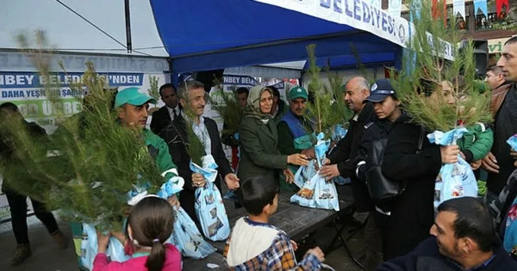 Şahinbey Belediyesi fidan dağıtımını sürdürüyor
