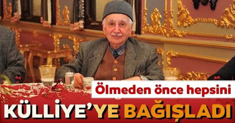 Mehmed Şevgi Eygi bütün kitaplarını Cumhurbaşkanı Külliyesi’ne bağışladı
