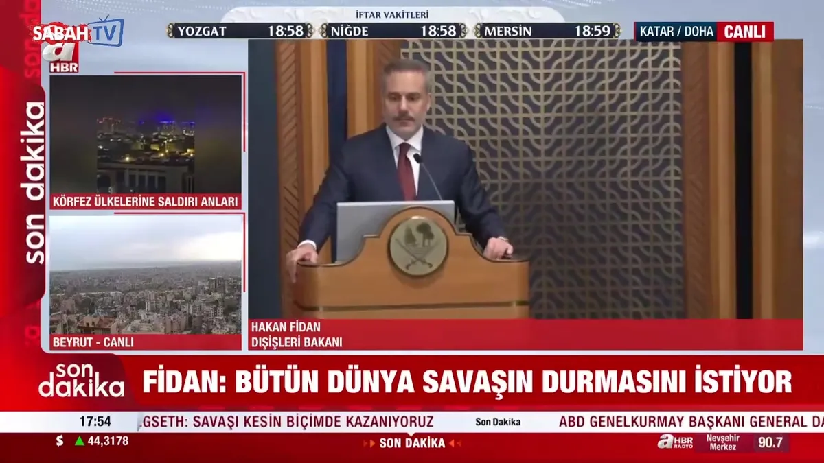 Bakan Fidan: Sivil altyapıya saldırıları kınıyoruz videosunu izle Bakan Fidan: Sivil altyapıya saldırıları kınıyoruz videosunu izle