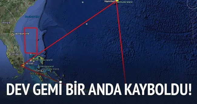 Dev gemi bir anda kayboldu