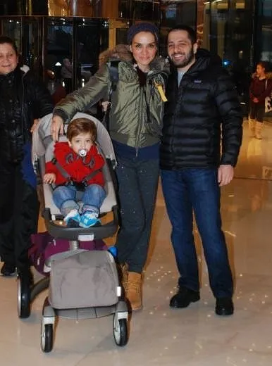 Özer Sancak ve ailesi gezmede