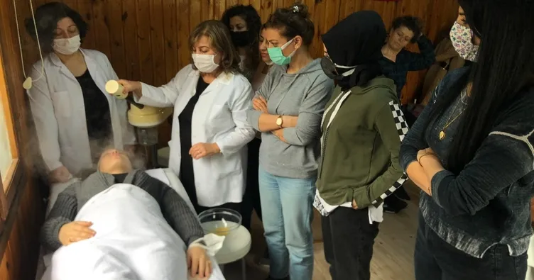 Güzelleşirken meslek öğreniyorlar