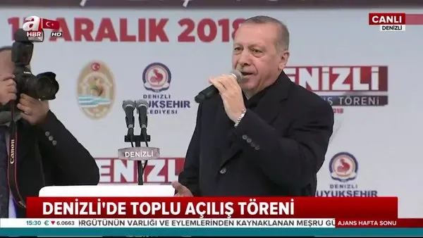 Cumhurbaşkanı Erdoğan Denizli'de önemli açıklamalarda bulundu