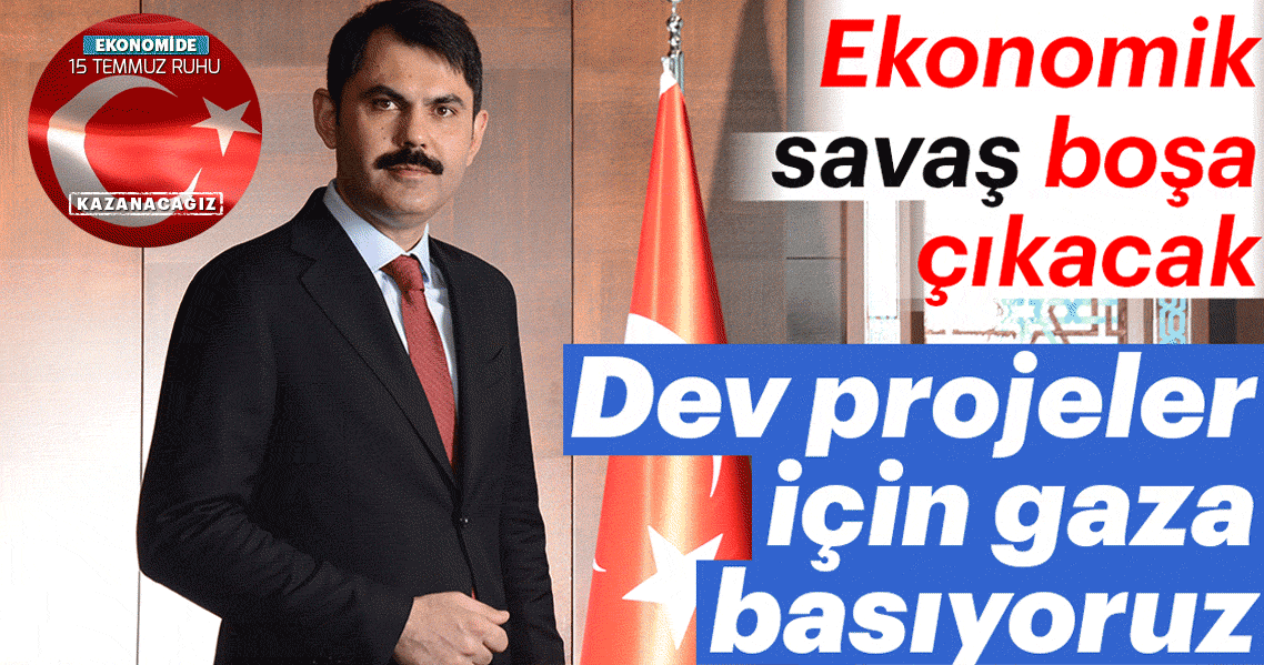 Dev projeler için gaza basıyoruz