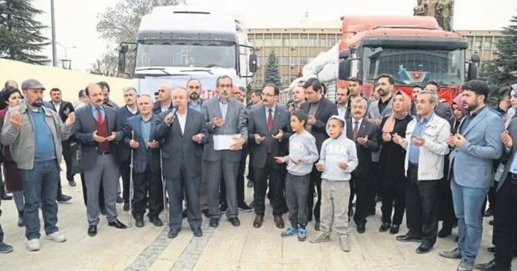 Uşak’tan Afrin’e gönülden destek