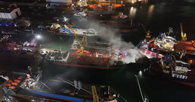 Tuzla’da kuru yük gemisinde yangın çıktı!