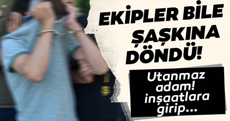 Son dakika: İnşaat faresi yakalandı! Çaldığı malzemeler şaşkına çevirdi...