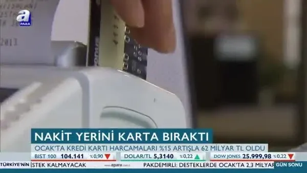 Nakit yerini kredi kartı aldı