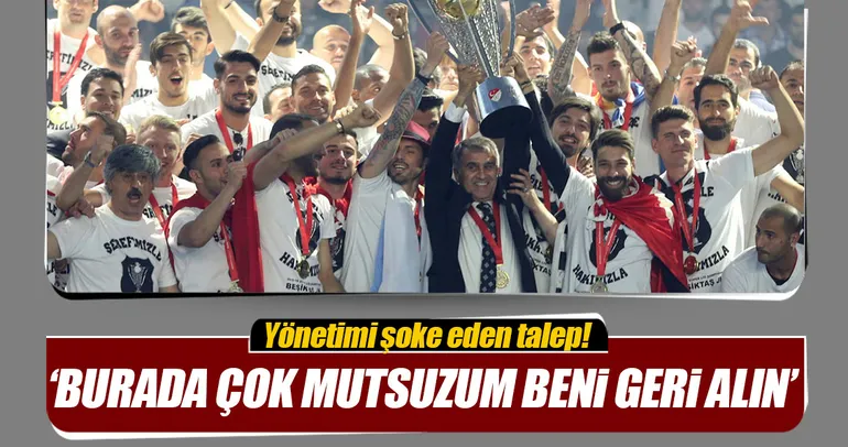 Sosa’dan şok talep: Beni geri alır mısınız?