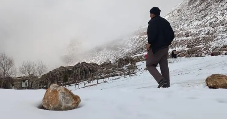 Anamurlular kar manzarası ile uyandı