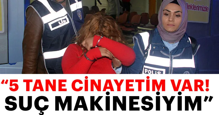 ’Suç makinesiyim, bunu yazın’