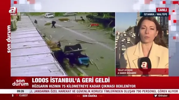 SON DAKİKA: Meteoroloji uyarmıştı: Lodos İstanbul'a tekrar geldi! | Video