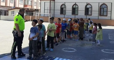 Rize'de çocuklara trafik eğitimi verildi #rize