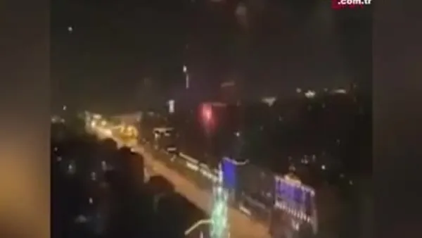 Çin'de yeni vaka görülmemesi havai fişeklerle kutlandı | Video