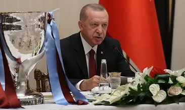 Başkan Recep Tayyip Erdoğan Trabzonspor Yönetimini ve futbolcularını kabul etti