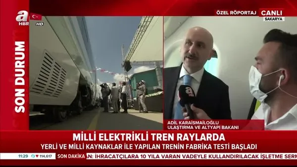 Son dakika: Bakan Adil Karaismailoğlu'dan yerli ve milli elektrikli treninde flaş açıklamalar | Video