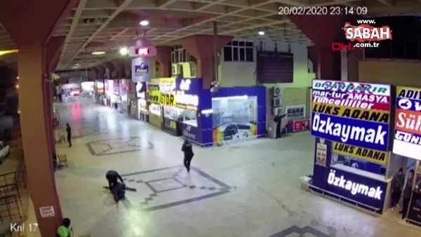 Adana'da otogarda 3 kişinin yaralandığı silahlı dehşetin görüntüleri ortaya çıktı | Vİdeo