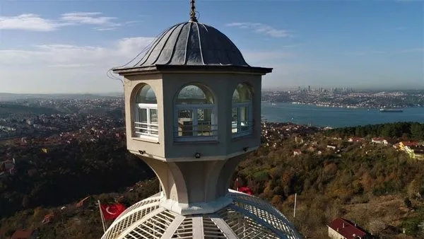 Seyir Teraslı caminin manzarası havadan görüntülendi