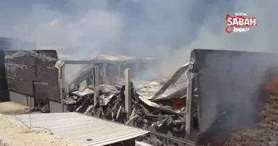 Gaziantep’teki fabrika yangınına müdahale 4 saattir sürüyor | Video