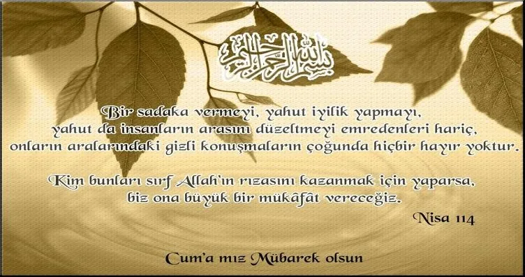 cuma mesajlari en guzel resimli