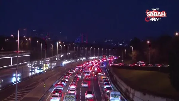 İstanbul'da 56 saatlik kısıtlama sonrası 15 Temmuz Şehitler Köprüsü'nde trafik yoğunluğu | Video
