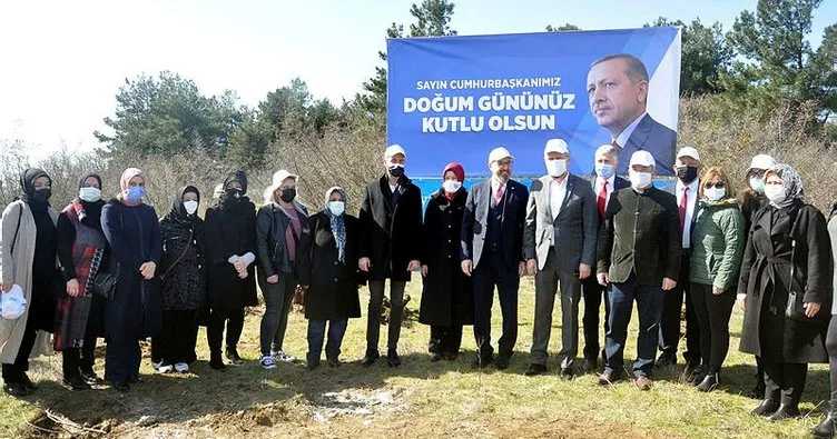 Başkan Erdoğan’ın doğum gününde ’hatıra ormanı’ oluşturuldu