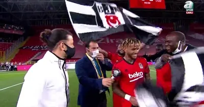 Son dakika spor haberi: Beşiktaş’ta Valentin Rosier, Aboubakar ve N’Koudou kupa sevincini böyle yaşadı!
