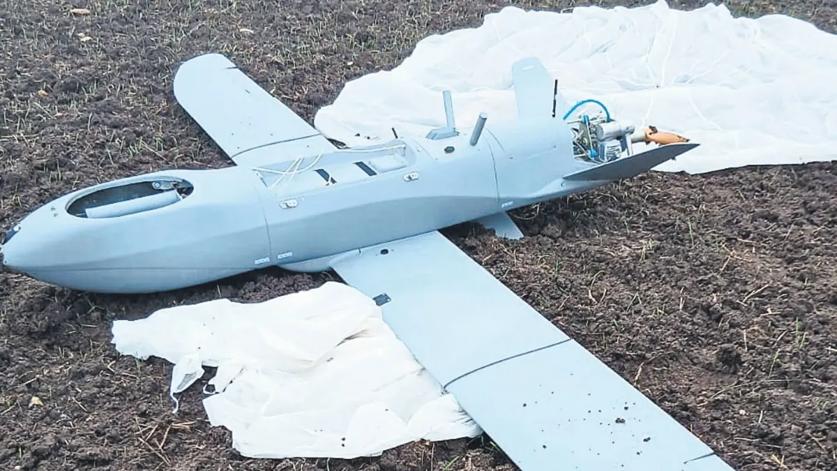 Boş araziye İHA düştü