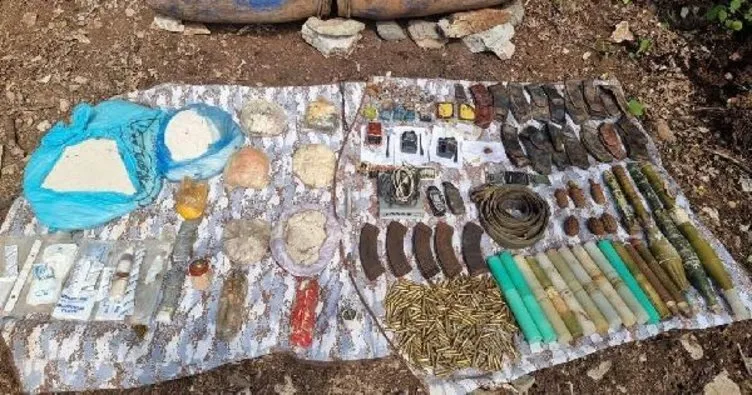 İçişleri: Amanoslar’da PKK’ya ait patlayıcı ve mühimmat imha edildi