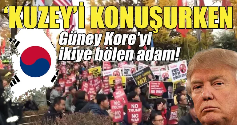 Güney Kore'de Trump destekçileri ve karşıtlarından gösteriler