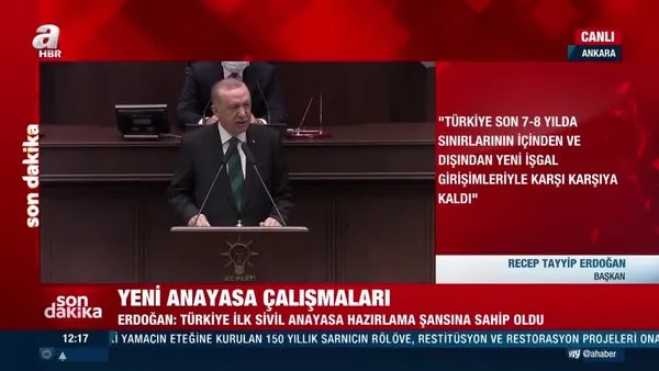 Cumhurbaşkanı Erdoğan'dan flaş 'Yeni Anayasa' açıklaması | Video