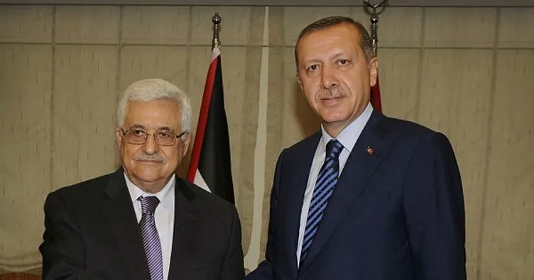 Başkan Erdoğan’ın Mahmud Abbas ile görüştü