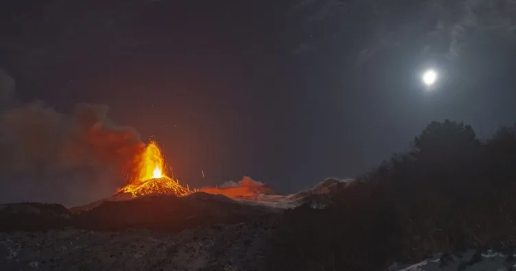 İtalya’da Etna Yanardağı korkusu! Böyle görüntülendi
