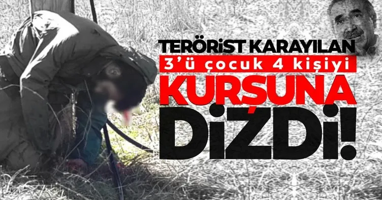 Son dakika haberi: Terörist Karayılan 3’ü çocuk 4 teröristi kurşuna dizdi!