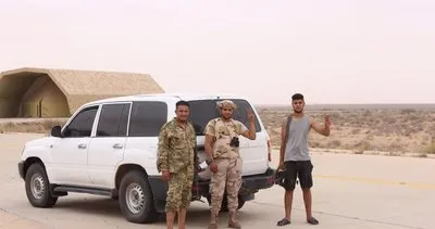 AA ekibi Libya’da Hafter milislerinden kurtarılan hava üssünü görüntüledi